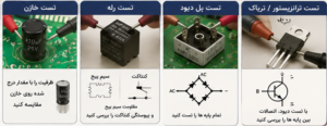 قطعات قابل تست با مولتی متر