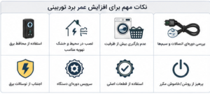 نکات افزایش طول عمر برد توربینی