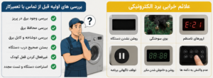 عیب یابی روشن نشدن لباسشویی